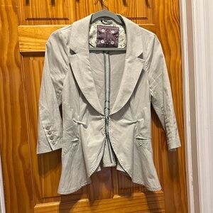Free People Light Gray Blazer